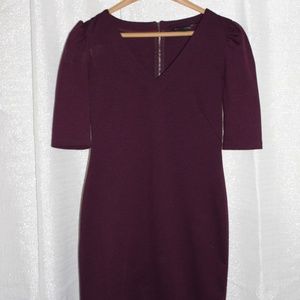 Burgundy Banana Republic Dress
